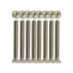 layout of all replacement nuts and screws for the pvc bed