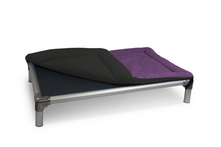 1 side Black and 1 side Purple colors Custom Cordura Pad in the 44x27 size