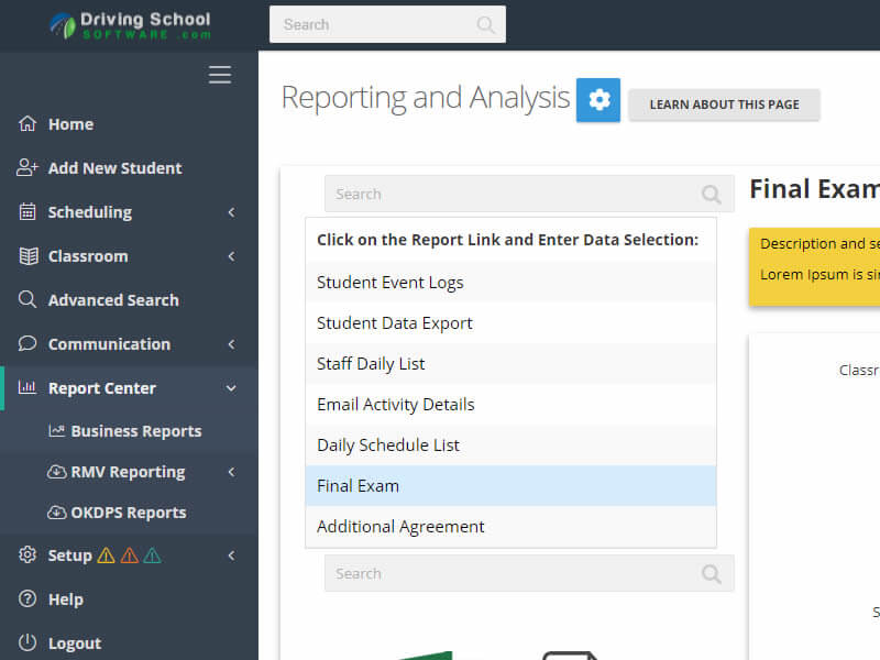 Custom Reports